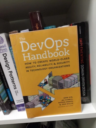 "DevOps Handbook cover"