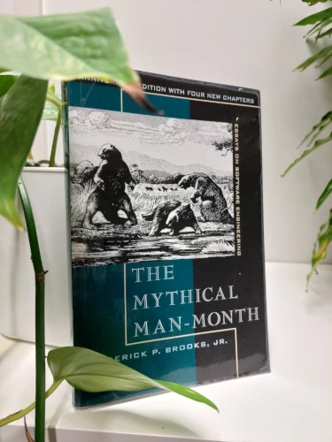 "Then Mythical Man-Months" by Frederic Brooks book cover