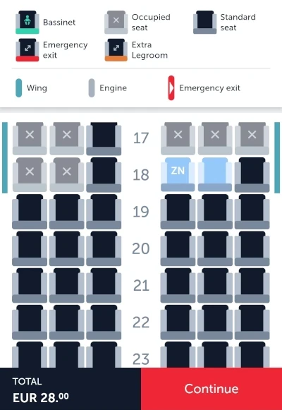 Selecting seats is not free anymore